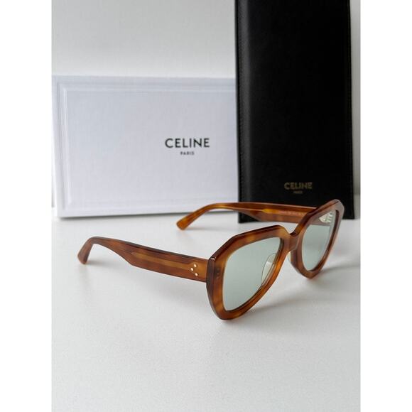 NEW Celine CL40046U Photochromic Sunglasses in Brown Green - Picture 4 of 5
